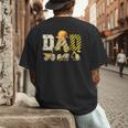 Dad Construction Excavator Kids Matching Family Party Men's Back Print T-Shirt