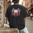 Dad Daddy Pit Crew Race Car Birthday Racing Party Men's Back Print T-Shirt