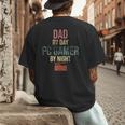 Dad By Day PC Gamer By Night For Gaming Dads Men's Back Print T-Shirt
