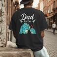 Dad To Be Dinosaur Baby Shower For Boy Men's Back Print T-Shirt