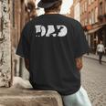 Dad Dinosaur Saurus Boys Girls Fathers Day Idea Men's Back Print T-Shirt