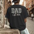 Dad Est 2026 Camo Old School Men Father's Day Dada Men's Back Print T-Shirt