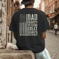 Dad Grandpa Veteran Great Grandpa Men's Back Print T-Shirt
