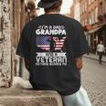 Dad Grandpa Veteran Nothing Scares Patriotic Veterans Day Men's Back Print T-Shirt Dad Grandpa Veteran Nothing Scares Patriotic Veterans Day Men's Back Print T-Shirt