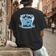 My Dad Is My Guardian Angel In Heaven Loss Father Memorial Men's Back Print T-Shirt