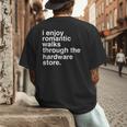 Dad Handyman Hardware Store Tools Men's Back Print T-Shirt