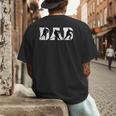Dad Hockey Fathers Day Cool Sport Player Papa Dada Pops Men's Back Print T-Shirt