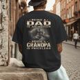 Being a Dad Is An Honor Grandpa Is Priceless Fathers Day Men's Back Print T-Shirt