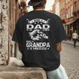 Being A Dad Is An Honor Being A Grandpa Is Priceless Men's Back Print T-Shirt