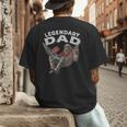 Dad Legendary Saying Men's Back Print T-Shirt Dad Legendary Saying Men's Back Print T-Shirt