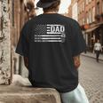 Dad The Man The Myth The Grill Master USA Flag Father's Day Men's Back Print T-Shirt
