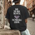 Dad The Man The Myth The Poolhall Legend Pool Billiards Dad Men's Back Print T-Shirt Dad The Man The Myth The Poolhall Legend Pool Billiards Dad Men's Back Print T-Shirt