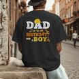 Dad Mom Of The Birthday Boy Kid Construction Matching Family Men's Back Print T-Shirt