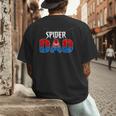 Dad And Mom Spider Family Matching Birthday Halloween Men's Back Print T-Shirt