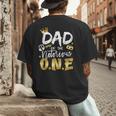 Dad Of The Notorious One Old School 1st Hip Hop Birthday Men's Back Print T-Shirt
