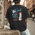 Dad Of The Par-Tea Girl Floral Tea Party Birthday Family Men's Back Print T-Shirt