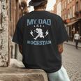 MY DAD IS A ROCKSTAR DADDY Father Sday Men's Back Print T-Shirt