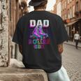 Dad Of Roller Girl Roller Skating Birthday Matching Family Men's Back Print T-Shirt