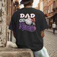Dad Rookie Of Year 1st Birthday Baseball Theme Matching Men's Back Print T-Shirt