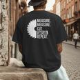 Dad Shirt Measure Cut Swear Handyman Father Day Tshirt Men's Back Print T-Shirt