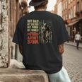 My Dad Is A Soldier Hero Proud Army Son US Military Men's Back Print T-Shirt