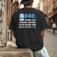 DAD Thanks For Coming Back When You Went To Get Milk Men's Back Print T-Shirt DAD Thanks For Coming Back When You Went To Get Milk Men's Back Print T-Shirt