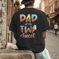Dad Of The Two Sweet Birthday Girl Ice Cream Lovers 2nd Men's Back Print T-Shirt