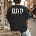 Dad Veteran Myth Legend Dad Military Father Men's Back Print T-Shirt