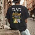 Dad Of The Wild Seven Animal Safari 7th Birthday Party Men's Back Print T-Shirt