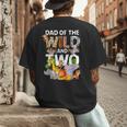 Dad Of The Wild Two Zoo 2nd Birthday Safari Jungle Animal Men's Back Print T-Shirt