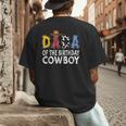 Dada 1st Birthday Cowboy Western Dada Birthday Boy Men's Back Print T-Shirt