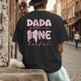 Dada Of Little Miss Onederful First Birthday Girl Bow Men's Back Print T-Shirt