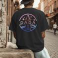 Dada Space Astronaut Rocket Birthday Party Men's Back Print T-Shirt