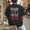 Dada Of The Wild One Buffalo Plaid Lumberjack 1st Birthday Men's Back Print T-Shirt