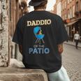 Daddio Of The Patio Fathers Day BBQ Grill Dad Men's Back Print T-Shirt