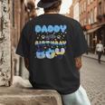 Daddy Of The Bday Boy Blue Dog Theme Party Family Matching Men's Back Print T-Shirt