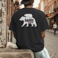 Daddy Bear Fathers Day Cute Baby Cub Papa Dad-a Pops Small Men's Back Print T-Shirt