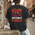 Daddy Of The Berry First Birthday Of Girl Strawberry Men's Back Print T-Shirt