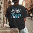 Daddy Of The Birthday Boy Dog Paw Bday Party Celebration Small Men's Back Print T-Shirt