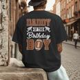 Daddy Of The Birthday Boy Football Party Family Matching Men's Back Print T-Shirt