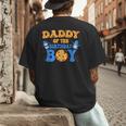 Daddy Of The Birthday Boy Milk And Cookies Lover Men's Back Print T-Shirt