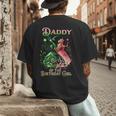 Daddy Of The Birthday Girl Pink And Green Family Matching Men's Back Print T-Shirt Daddy Of The Birthday Girl Pink And Green Family Matching Men's Back Print T-Shirt