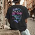 Daddy Of The Birthday Mermaid Party Matching Family Dad Men's Back Print T-Shirt Daddy Of The Birthday Mermaid Party Matching Family Dad Men's Back Print T-Shirt