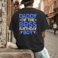 Daddy Of The Boss Birthday Party Outfit Like A Boss Daddy Men's Back Print T-Shirt