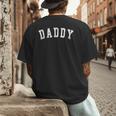 Daddy Classic Bold Font Father's Day Daddy Men's Back Print T-Shirt