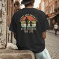 Daddy And Daughter Best Friends For Life Dad Father's Day Men's Back Print T-Shirt
