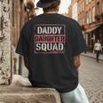 Daddy Daughter Squad Fathers Day Matching Dad And Daughter Men's Back Print T-Shirt