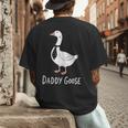 Daddy Goose Fun Father's Day Tee For Dad Men's Back Print T-Shirt