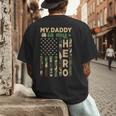 My Daddy Is My Hero Military Dad US Flag Father’s Day Men's Back Print T-Shirt My Daddy Is My Hero Military Dad US Flag Father’s Day Men's Back Print T-Shirt