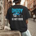 Daddy Is My Hero Police Toddler Police Officer Cop Boys Kids Men's Back Print T-Shirt